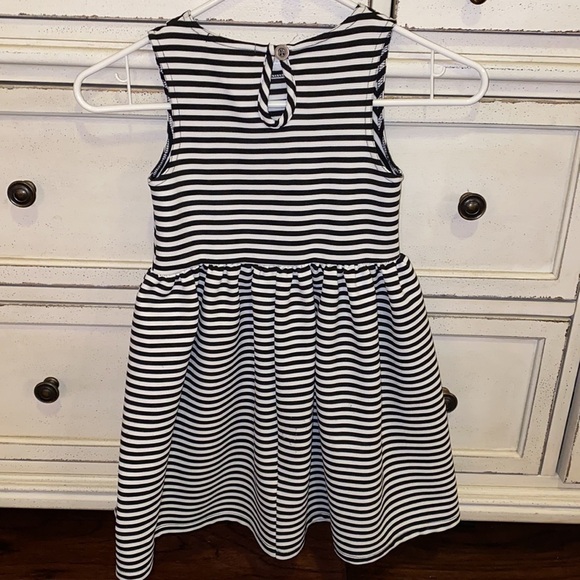 Copper Key black & white striped sleeveless dress youth size Medium​ - Picture 2 of 4